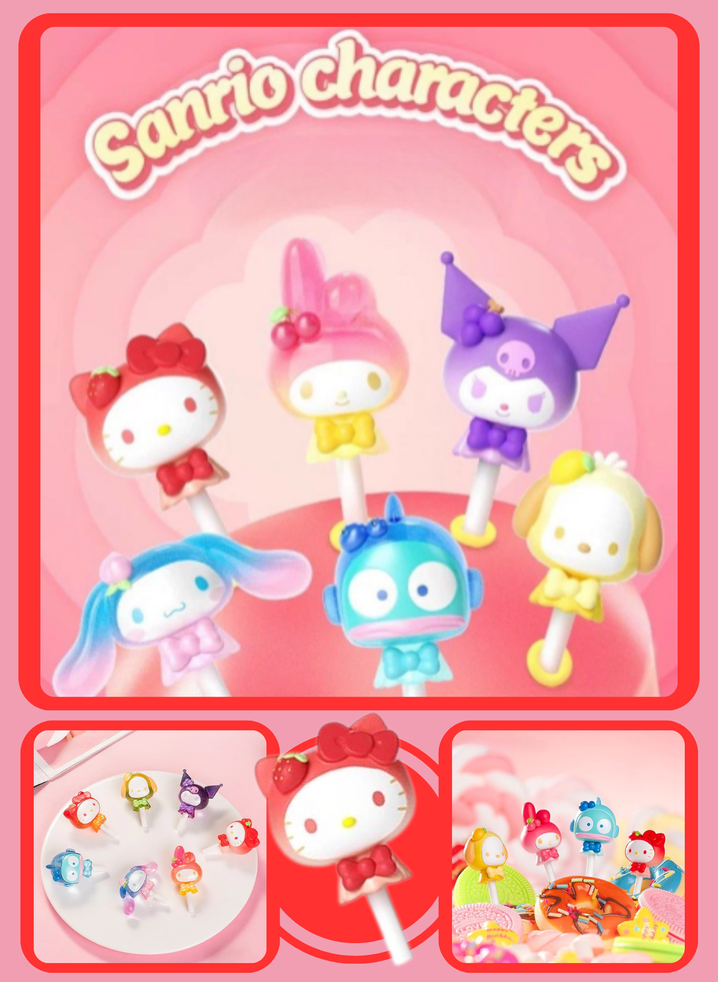 Sanrio characters Lollipop Series Cute Beans